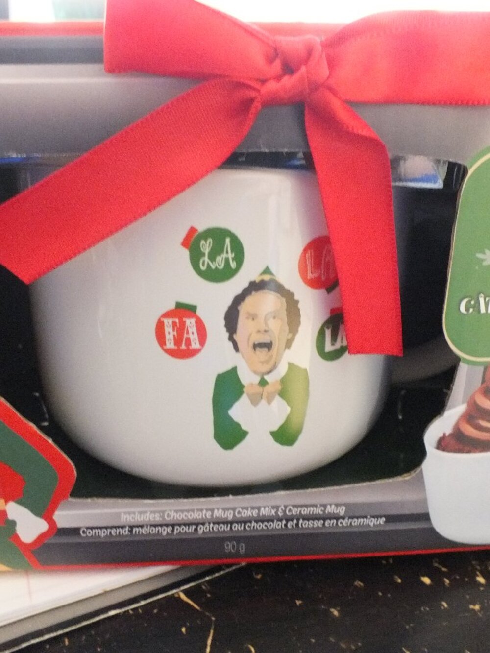 2023 Elf Movie Will Ferrell Ceramic Jumbo Soup Mug 22oz Fa La La Holiday